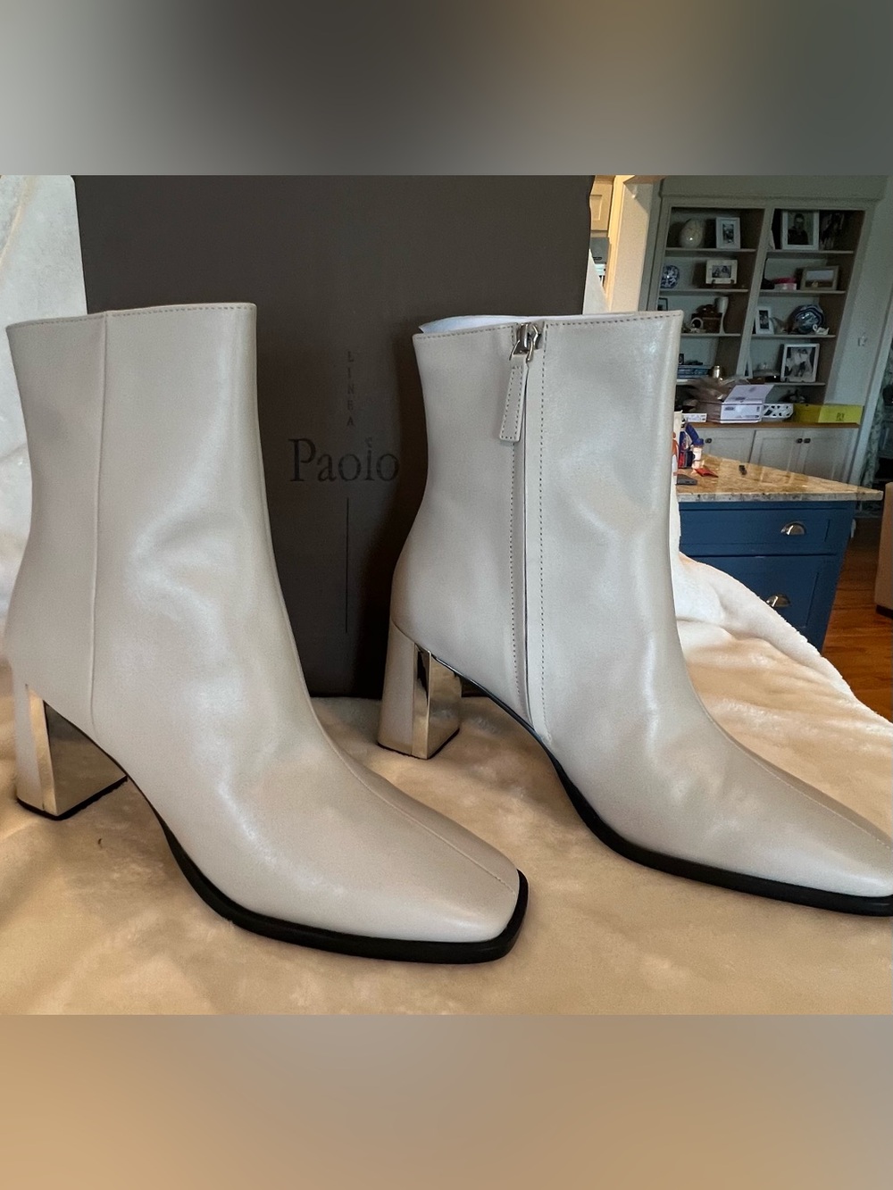 Linea Paolo Valentin Leather Booties.NIB Size: 9.5. Retail:$160. Asking: $79.